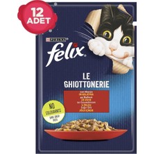 Mythriva Tr Felix Sığır Etli Pouch Kedi Yaş Mama Konserve 12 x 85 gr