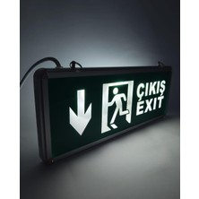 Mythriva Tr Acil Çıkış Levhası LED Işıklı Çift Taraflı Çıkış Exit