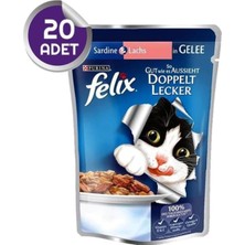 Mythriva Tr Çifte Lezzet Somon Alabalıklı Pouch Yaş Kedi Maması 20 Adet