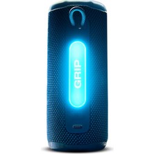 Mythriva Tr Grip Bluetooth Hoparlör, Mavi, Jbl Pro Ses, Aı Sound Boost, IP68 Su Geçirmez ve Toz Geçirmez, Ambiyans Aydınlatması, 14 Saate Kadar Çalma Süresi, Auracast Çoklu Hoparlör Bağlantısı, Jbl