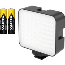 Mythriva Tr Puluz PU529B Mini Video 64 LED Light Sürekli 6500K Işık Vlog Ürün Youtube Makyaj Vb. Çekimleri Dslr ve Aynasız Fotograf Makinelerine Takılabilir