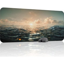 Mythriva Tr Okyanus Gaming Mouse Pad Kauçuk Kaymaz Taban Mousepad (V4, 90X40 Xxl)