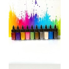 Mythriva Tr Epoksi Bazlı Parlak Sıvı Sedefli Pigment 10 Renk x 30 gr Boya