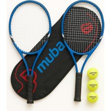 Mythriva Tr 7li Set 27 Inç Yetişkin Tenis Raketi Seti 2 Raket 2 Çanta 3 Top L2 68 cm Çok Renkli, 7tnssetk