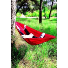 Mythriva Tr Bundera Kamp Hamağı Piknik Hamağı Bahçe Balkon Outdoor Kamp Salıncak Hamak (Kırmızı)