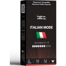 Mythriva Tr Italian Mode Nespresso Uyumlu Alüminyum Kapsül Kahve - 10'lu Paket (Italian Mode)