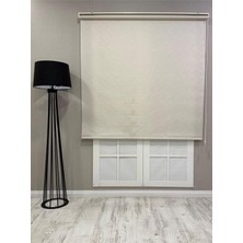 Mythriva Tr Lüks Güneşlik Düz Stor Perde, Krem, 100 x 200
