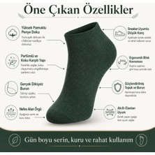 Çamaşır Kenti Erkek Pamuklu Patik Çorap 5'li 39-44 | Dikişsiz Burun, Koku Karşıtı, Nefes Alan Sneaker