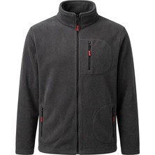 Erkek Polar Mont Fermuarlı Dik Yaka 3 Cepli Kışlık Outdoor Polar Ceket