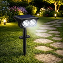 Odea Coverzone Solar Bahçe Lambası 2W Smd Led, Toprak Çubuklu, Güneş Enerjili Bahçe Aydınlatma, 6500K Beyaz Işık, Karanlık Sensörlü, 200 Lümen, Çim Lambası, PT-B211