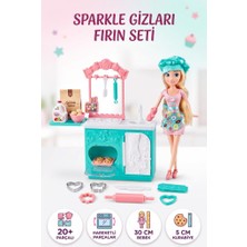 Farbu Oyuncak Gio-Chi Preziosi Lisanslı Aşçı Bebek Açılabilir Fırın Tezgahı ve 25 Parça Aksesuarlı Oyuncak Seti