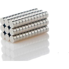 Odea Dünya Magnet 50 Adet 8 x 4 mm Yuvarlak Güçlü Neodyum Mıknatıs Çap 8 mm Kalınlık 4 mm