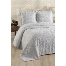 Miar home perde tekstil Şönil Iskandinav Yatak Örtüsü Takımı 250 x 260 cm – Valonlu Model 2 Adet 50 x 70 Yastık Kılıfı