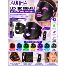 Azurtech Ahb-21 7 Renk LED Işık Terapili Silikon Yüz Maskesi 900MAH Kumandalı