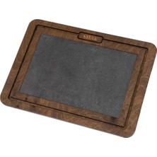Odea Microwood Taşlı Ahşap Steak Tahta - Büyük
