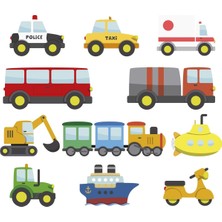 Odea Tilki Dünyası Küçük Araçlar Çocuk Odası Duvar Sticker