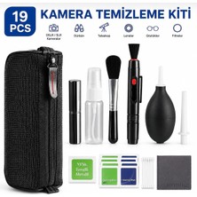 Odea Tr Profesyonel Kamera Lens Temizlik Seti 19 Parça | Dslr Slr Aynasız Kamera, Dürbün, Teleskop ve Optik Lens Temizleme Kiti | Hava Üfleme Pompası, Lens Kalemi, Mikrofiber Bez