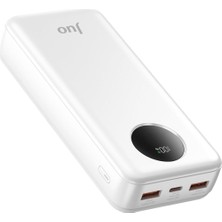 Odea Tr 20000MAH 22.5W Dijital LED Ekranlı Taşınabilir Hızlı Şarj Cihazı Powerbank Beyaz