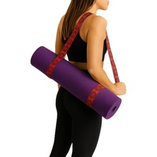 Odea Tr Mat Taşıma Askısı - Yoga Motifli Dijital Baskılı 205 cm Pamuklu Mat Taşıma Askısı