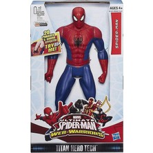 Odea Tr Spider-Man Marvel Ultimate Web Warriger Titan Held Tech Elektronik Konuşma Örümcek Adam 30 cm