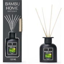 Odea Tr Green Tea Oda Kokusu, Reed Diffuser, 120 Ml, Bambu Çubuklar, Masa Üstü, 40-45 M² Yayılım,8-10 Hafta Etki