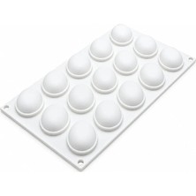 Silikomart 3D Oval Silikon Pasta ve Kek Kalıbı 15LI Oval 30