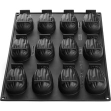 3D Badem Silikon Pasta ve Kek Kalıbı 12LI Pavoni PX43133