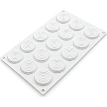 Silikomart Spiral Desenli Silikon Pasta Kek Kalıbı 15LI Tourbillon 9