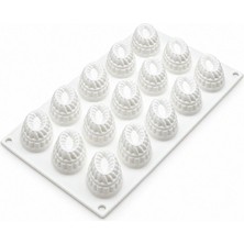 Silikomart Pleincoeur Oval 28 Silikon Pasta Kek Kalıbı 15LI Pleincoeur 28