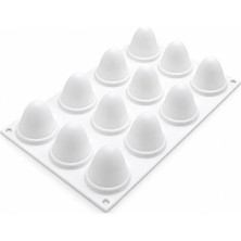 Silikomart 3D Yumurta Silikon Pasta ve Kek Kalıbı 12LI Egg 30