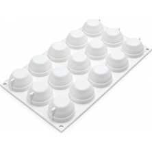 Silikomart 3D Bigne Perfetto 30 Silikon Pasta Kek Kalıbı 15LI Bignè Perfetto 30