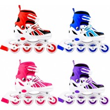 Odea Tr Ayarlanabilir Çocuk Pateni, Abec-7 Rulman, Silikon Tekerlekli, 3+ Yaş, 34-37 Numara, Tek Sıra ve Quad Mod