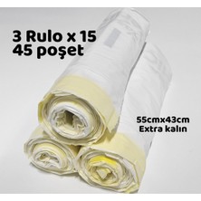 Odea Tr Akıllı Kedi Tuvaleti Tüm Modeller Ile Uyumlu Çöp Poşeti 55X43CM 3X15 Adet - 45 Poşet