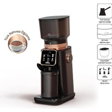 Odea Tr OK0044 Master Grind Kahve Öğütücü, 60 Öğütme Ayarlı, Dijital Ekranlı, Bakır
