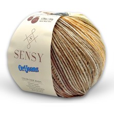 Odea Tr Premium Orijeans Amigurumi Ipliği Punch Panç Baby Soft Cotton 50 gr Örgü Ipi (Sarı Gün Batımı)
