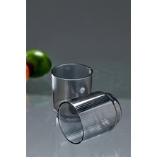 Odea Tr 360 ml 2'li Borosilikat Cam Meşrubat Bardağı Seti, Siyah