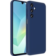 Noktaks Galaxy A16 Uyumlu Kılıf Kamera Korumalı Tek Kart Hazneli Vitra Kapak - Lacivert - T37262
