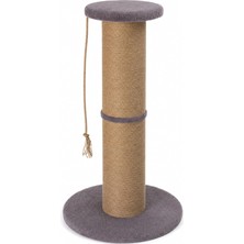 Odea Tr Dev Büyük Boy Kedi Tırmalama Borusu, 20 cm Çaplı 90 cm Yüksek Stres Azaltıcı Tırmalama Yüzeyli Üstten Oturma Alanlı Çoklu Kedi Kullanımına Uygun Gri Renkli Tüm Kediler Için Tırmalama Minderi Oyunca