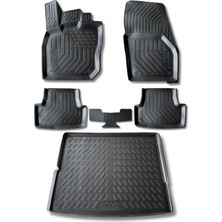 Odea Tr Wöller Volkswagen Tiguan ile Uyumlu Paspas Bagaj Havuzu Set 2024 Sonrası 3D Ultraflex Set