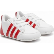 Odea Tr Bağcıklı Ilk Adım Ayakkabısı, Kırmızı Çizgili, 17-18-19 Numara, Unisex