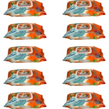 Odea Tr Freshmaker Islak Havlu Mendil - Alkolsüz - Ph Dengelenmiş - Çiçeksi Kokular - 90 Adetlik 10 Paket