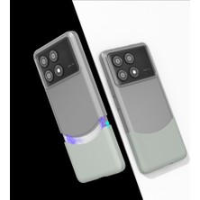 Noktaks Poco X6 Pro Uyumlu Kılıf Mıknatıslı Koruyucu Duble Kapak - Gri - T37184