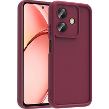 Noktaks Oppo A3 Uyumlu Kılıf Kamera Korumalı Ananas Kapak - Mürdüm - T36675