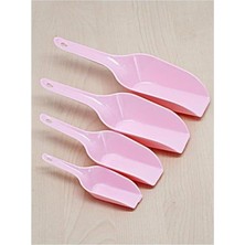 Odea Tr SC212 Suncook 4 Farklı Ölçüde Plastik Renkli Ölçü Kaşığı Seti 20CM-18CM-14CM-11 cm Pratik Mutfak Ölçü Kepçesi