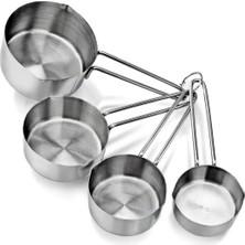 Odea Tr Metal Paslanmaz Ölçü Kaşıkları Ölçek Seti 4 Lü