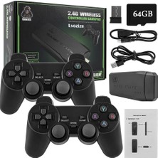 Odea Tr Retro Konsol, Retro Oyun Konsolu, 10000 Oyunlu, 64 GB HDMI 4K Oyun Konsolu, USB Kablosuz Oyun Çubuğu, Tak ve Çalıştır