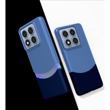 Noktaks Mi 14T Uyumlu Kılıf Mıknatıslı Koruyucu Duble Kapak - Lacivert - T37182