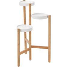 Odea Tr Çiçeklik, Bambu-Beyaz, 78 cm