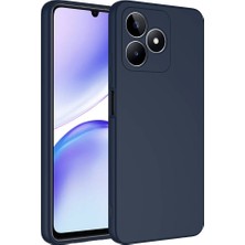 Noktaks Realme Note 50 Uyumlu Kılıf Esnek Koruyucu Mara Lansman Kapak - Lacivert - T32629
