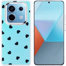 Noktaks Redmi Note 14 Pro 4g Uyumlu Kılıf Airbag Tasarımlı Desenli Hadra Kapak - Kalp - T37695